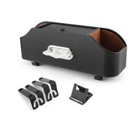 DATONGERGOUZI Car Seat Back Tissue Box Holder for Honda Civic Sedan 2012 2013 2014 2015, Headrest Hanging Organizer Leather Vehicle Napkin Case Interior Accessories Black