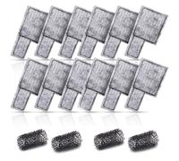 DaToo Aquarium Filter Cartridge Replacement Fish Tank Filter Cartridge for DTXP-03B（12 pcs Cartridges + 4 pcs Sponges