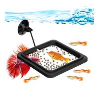 DaToo Fish Feeding Ring Aquarium Square Floating Fish Food Feeder Circle with Strong Suction Cup Fish Tank Feeding Ring for Betta Goldfish Guppy Fish