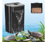 DaToo Turtle Tank Filter Internal Power Aquarium Filter Low Water Level Biofiltration 290GPH Large Fish Tank Filter for 30 to 55 Gallon Aquarium Turtle Shrimp Frog
