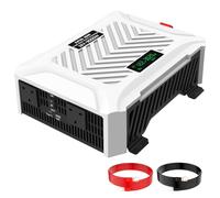 DATOUBOSS 3000W Pure Sine Wave Inverter 12V DC to 240V AC, 6000W Peak Inverter Power Converter with 2 UK Sockets, USB Port and LCD Display for Off-grid, Home, Laptop, RV, Truck, Boat and Camping