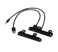 DATOUJLS 2 DIN Fascia Dash Side Trims Brackets Kit With USB + AUX Port For Toyota For Aurion For Camry For Corolla For Echo Radio Fascia Frame
