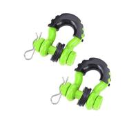 DATOUJLS 5/8" D-Ring Anchor Shackle For Off-Road Vehicle Recovery Towing Gear Bow Shackle 28660lbs Break Strength Towing Eye Cover(GREEN)