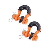 DATOUJLS 5/8" D-Ring Anchor Shackle For Off-Road Vehicle Recovery Towing Gear Bow Shackle 28660lbs Break Strength Towing Eye Cover(Orange)