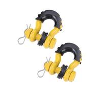 DATOUJLS D-Ring Anchor Shackle 5/8" Towing Gear Bow Shackle 28660lbs Break Strength Towing Eye Cover(Yellow)