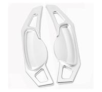 DATOUJLS for Smart for Fortwo for Forfour Car Steering Wheel Shift Paddle Stickers 2pcs Shift Paddle Extension(Silver)