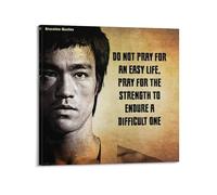 DATOZA Inspirational Bruce Lee Quotes Poster Decorative Painting Canvas Wall Posters And Art Picture Print Modern Family Bedroom Decor Posters 16x16inch(40x40cm)