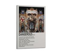 DATOZA Michael Jackson Dangerous Art Minimalist Style Poster Decorative Painting Canvas Wall Posters And Art Picture Print Modern Family Bedroom Decor Posters 16x24inch(40x60cm)