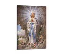 DATOZA Our Lady of Lourdes Virgin Mary Poster Decorative Painting Canvas Wall Posters And Art Picture Print Modern Family Bedroom Decor Posters 16x24inch(40x60cm)