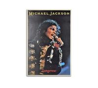 DATOZA Vintage Michael Jackson Dangerous Poster Decorative Painting Canvas Wall Posters And Art Picture Print Modern Family Bedroom Decor Posters 12x18inch(30x45cm)
