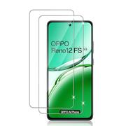 Datree 2 Pieces for OPPO Reno 12F/OPPO Reno 12 FS 5G Tempered Glass Film, 9H Protection Anti Scratch Friendly Screen Protector Film