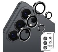 Datree Camera Film for Samsung Galaxy S26 Ultra 5G, 9H Hardness Tempered Glass Camera Lens Protection Individual Ring in Metal, HD Anti Scratch Camera Film - Black