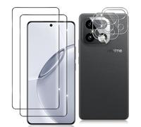 Datree Pack of 2 for 3D Tempered Glass for Realme 16 Pro Plus 5G and 2 Pieces Camera Protection, 9H Hardness 3D Tempered Glass, Anti-Scratch Film, Bubble-Free Screen Protector, HD Screen Protector