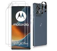 Datree Pack of 2 for Motorola Moto Edge 50 Fusion TPU Screen Protector, 2 Pieces Camera Protection for Tempered Glass (Black), Scratch-Resistant Protection, HD Screen Protector, TPU Film HD Screen