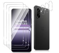 Datree Pack of 3 Tempered Glass for Oneplus Nord CE5 and 3 Camera Protection, 9H Hardness Tempered Glass, Anti-Scratch Tempered Glass, Bubble-Free Screen Protector, HD Screen Protector Film