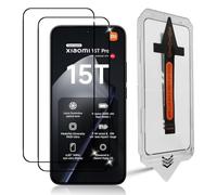 Datree Tempered Glass Screen Protector for Xiaomi 15T/15T Pro 5G Pack of 2 Tempered Glass 9H Hardness, Car Installation Anti-Scratch Protective Film, Anti-Bubble Screen Protector HD Clear Screen