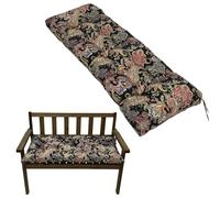 DATSH Waterproof 2-Seater Garden Bench Cushion 130x50cm with Non-Slip Straps - Patio Furniture Replacement Pad for Indoor & Outdoor Benches, Dining & Kitchen Seats, Swing Chair (Paisley Pattern)