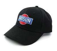Datsun Baseball Cap - Classic A Logo - Black Dad Hat Curved Bill - Vintage Japanese, Black, One size