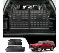 Dattumar Cargo Mat Compatible with 2010-2024 Toyota 4 Runner 7 Seat Cargo Liner Trunk Mat TPE Back Seat Cover Protector 2023 4Runner Accessories (Fit 7 Seat,Trunk Mat+3rd Row Backrest Mats)