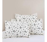 DAUAOTO Christmas Holiday King Size Pillowcases, Cotton Shams Pillow Cover 2 Pieces Set 20"x36", Farmhouse Holly Berries Pattern