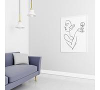 Dauartwork Darling - Size: 50x70cm - White