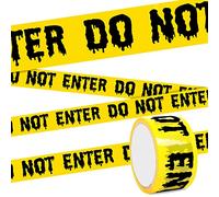 Daucin DO NOT ENTER Tape - 25M x 4.8CM Adhesive Halloween Decorations Barricade Safety Tapes for Workplace Danger Areas