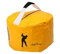 DAUERHAFT Swing Training Bag, with Soft Plush, Safe and, Smooth and High impact, Smash Bag High Density, for Practicing Swing (yellow)