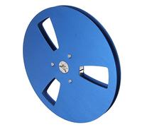 DAUERHAFT Take Up Reel Bend Resistant 3 Hole 1/4.7 Inch Aperture Machine Part Low Noise Empty Take Up Reel for Reel to Reel Tape Player (Blue)