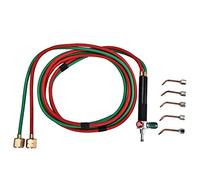 DAUERHAFT Welding Torch Tool Flame Gun with 5 Tips,Mini Gas Little Torch Welding,Jewelry Oxygen Torch,Jewelry Processing Equipment Welding Gun Fit,Metal Powder Spray Welding Torch