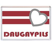 Daugavpils - Love Latvia/Latvian Flag Towns & Cities - Jumbo Fridge Magnet