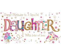 Daughter Birthday Handmade Embellished Greeting Card by Talking Pictures Cards