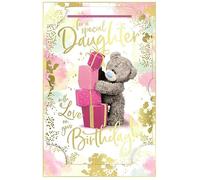 DAUGHTER Birthday Me To You 3D Holographic Hologram Bear Teddy Birthday Card