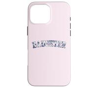 Daughter Floral Varsity Tiny Blue French Toile Text Case for iPhone 16 Pro Max