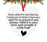 Daughter Gift from Mum Dad Ceramic Ornament Keepsake Sign Birthday Gifts for Daughter Christmas Tree Ornament Inspirational Gift for Daughters Sister Christmas Graduation Gifts