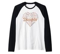 Daughter gifts black mom dad melanin black history month Raglan Baseball Tee