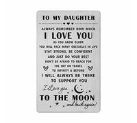 Daughter Gifts from Mum Dad - I Love My Daughter Cards from Parents, Daughters Wallet Insert Card
