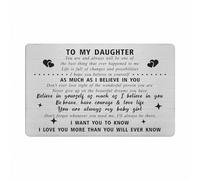 Daughter Gifts from Mum, Daughter Birthday Card from Dad, My Daughter Gifts, I Love My Daughter Wallet Card