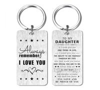 Daughter Gifts - Gifts for Daughter Birthday keyring - Daughter Wedding Graduation Easter Gift from Mum and Dad
