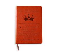 Daughter Gifts Notebook Whenever You Feel Overwhelmed Remember Whose Daughter You Are and Straighten Your Crown Notebook for Daughters Leather Journal Notebooks (Crown)