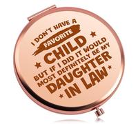 Daughter in Law Birthday Gifts Rose Gold Makeup Mirror Daughter in Law Gift from Mother in Laws or Father in Law Mothers Day Christmas Wedding Gifts for Future Daughter in Laws Folding Makeup Mirror