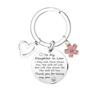 Daughter-in-Law Gifts: Birthday & Wedding Keyrings for Future Daughter-in-Law