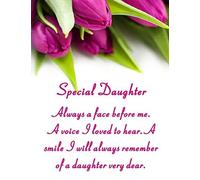 Daughter Memorial Laminated Card With Butterfly Stake Holder And Special Message By Homestreet