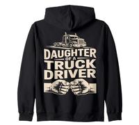 Daughter Of A Truck Driver Zip Hoodie