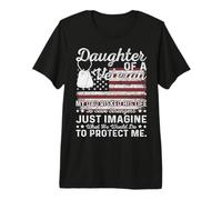 Daughter of A Veteran My Dad Risked His Life to Save Strange Premium T-Shirt