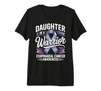 Daughter of A Warrior Esophageal Cancer Awareness Premium T-Shirt