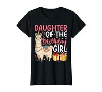 Daughter of the Birthday Girl Llama Birthday Party T-Shirt