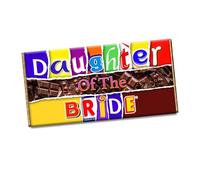 Daughter of the Bride Chocolate Bar Wrapper Novelty Gift Present for Wedding CH-658 (without chocolate bar)