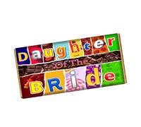 Daughter of the Bride Chocolate Bar Wrapper Novelty Gift Present For Wedding Marriage CH-9658 (without chocolate bar (wrapper only))