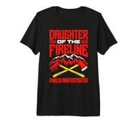 Daughter of The Fireline Wildland Firefighter Proud Family Premium T-Shirt