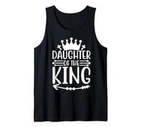 Daughter of the King Christian Crown Faith Inspirational Tank Top